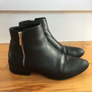 Aldo Black Leather Chelsea Boots